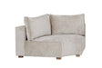 Mink Fabric Scatter Back Modular Corner Sofa Section