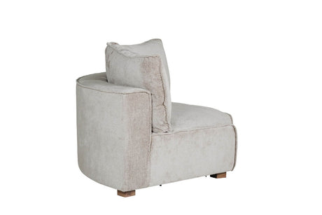 Mink Fabric Scatter Back Modular Corner Sofa Section