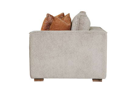 Mink Fabric Modular Armchair RHF with 2 Scatter Cushions