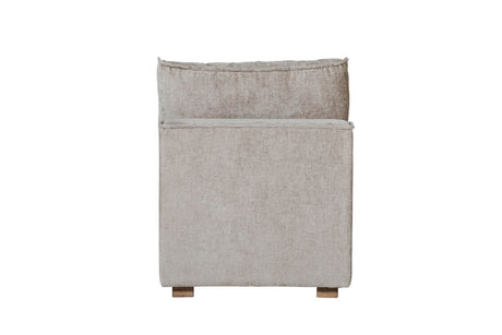 Mink Chenille Fabric Modular Armless Sofa