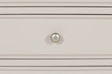 Taupe Painted Wooden 3 Drawer Bedside Table