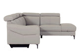 Stone Fabric Large Electric Corner Recliner Sofa RHF
