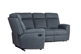Bowie Corner Group Manual Recliner (4pcs) Azul