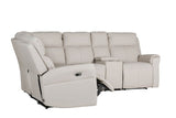 Stone Leather Large Electric Corner Recliner Sofa