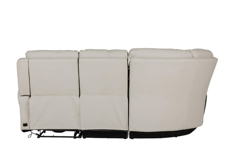 Stone Leather Large Electric Corner Recliner Sofa