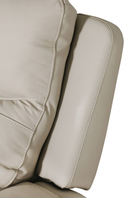 Stone Leather Large Electric Corner Recliner Sofa