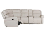 Stone Leather Armless Sectional Unit for Corner Sofa