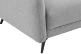 Grey Woven Fabric 2 Seater Standard Back Sofa