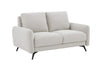 Oatmeal Woven Fabric 2 Seater Standard Back Sofa
