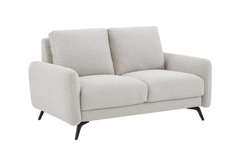 Oatmeal Woven Fabric 2 Seater Standard Back Sofa