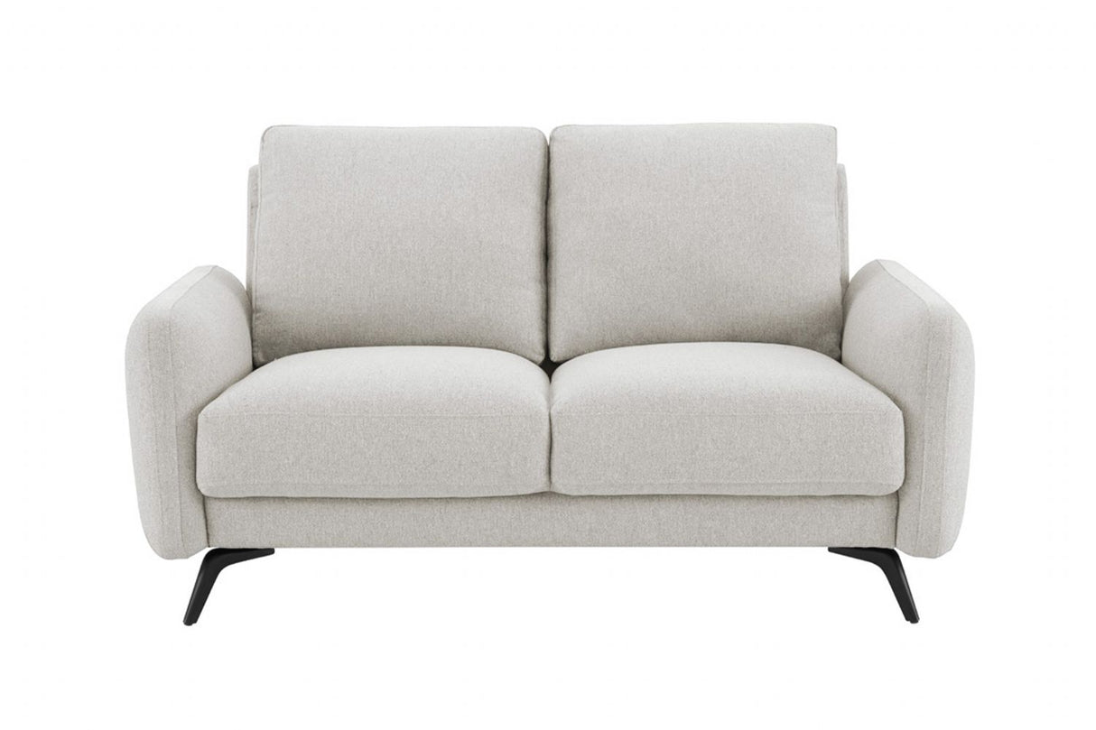Oatmeal Woven Fabric 2 Seater Standard Back Sofa
