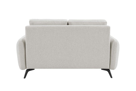 Oatmeal Woven Fabric 2 Seater Standard Back Sofa