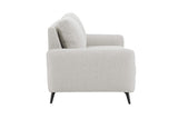 Oatmeal Woven Fabric 2 Seater Standard Back Sofa