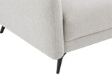 Oatmeal Woven Fabric 2 Seater Standard Back Sofa