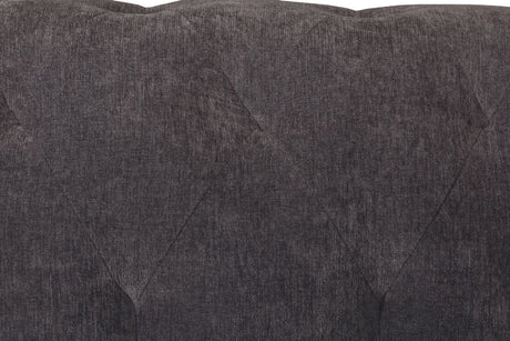Dark Grey Fabric 2 Seater Chesterfield Sofa