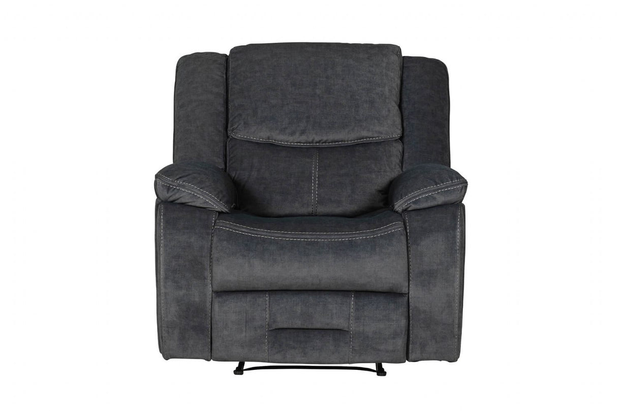 Klayton 1 Seater Manual Recliner Charcoal