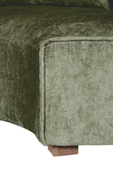 Green Fabric Scatter Back Modular Corner Sofa Section