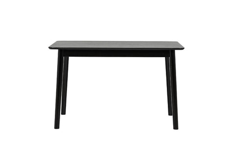 Black Wood Small Rectangular Dining Table 120cm