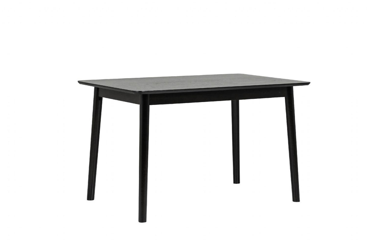 Black Wood Small Rectangular Dining Table 120cm