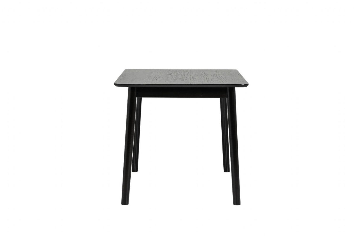 Black Wood Small Rectangular Dining Table 120cm