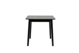 Black Wood Small Rectangular Dining Table 120cm