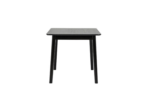 Black Wood Small Rectangular Dining Table 120cm