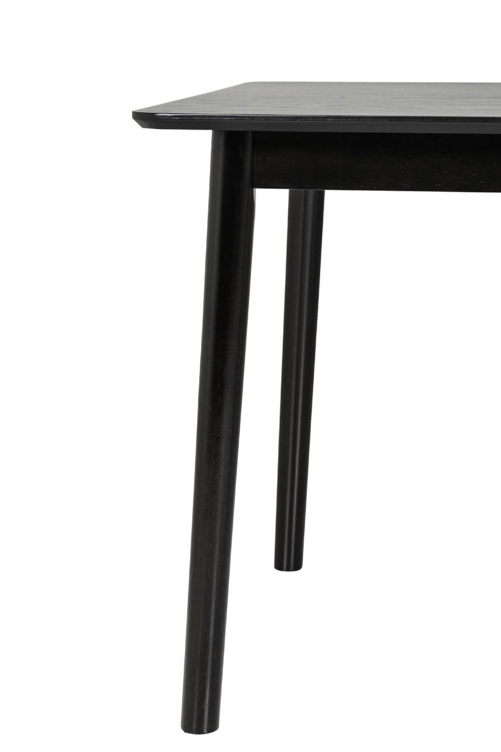 Black Wood Small Rectangular Dining Table 120cm