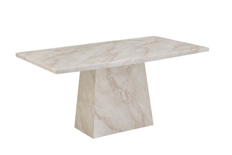 Taupe Cream Marble Dining Table 160 x 90cm