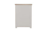 Taupe Pine Tall 3 Over 4 Chest of Drawers Oak Top