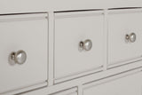 Taupe Pine Tall 3 Over 4 Chest of Drawers Oak Top