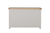 Taupe Dressing Chest of 6 Drawers Oak Top