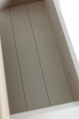 Taupe Dressing Chest of 6 Drawers Oak Top