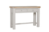 Taupe Wooden 2 Drawer Dressing Table Desk Oak Top