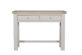 Taupe Wooden 2 Drawer Dressing Table Desk Oak Top