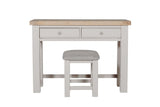 Taupe Wooden 2 Drawer Dressing Table Desk Oak Top