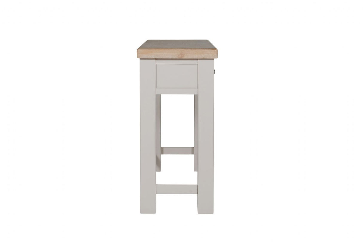 Taupe Wooden 2 Drawer Dressing Table Desk Oak Top