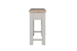 Taupe Wooden 2 Drawer Dressing Table Desk Oak Top