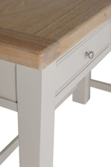 Taupe Wooden 2 Drawer Dressing Table Desk Oak Top