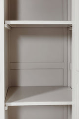 Taupe Wooden 3 Door 3 Drawer Triple Wardrobe Oak Top