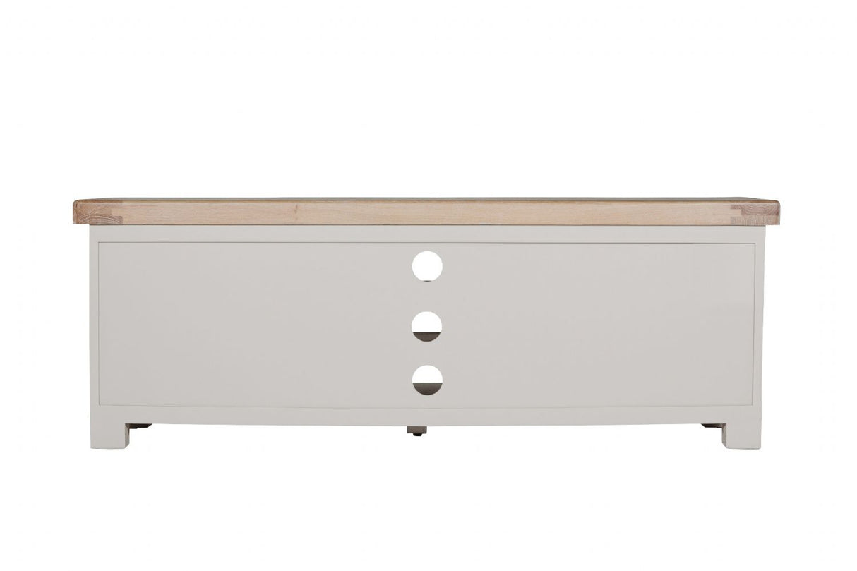 Taupe Wooden Large 2 Door Media TV Entertainment Unit