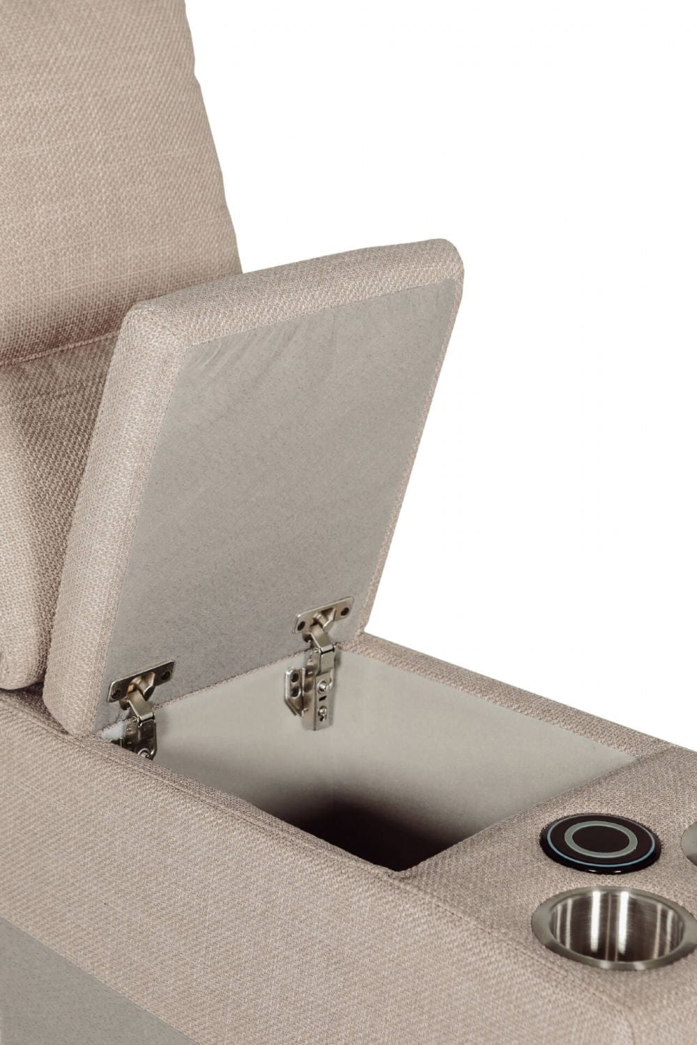 Russo Console Sectional (with usb charger) Mushroom