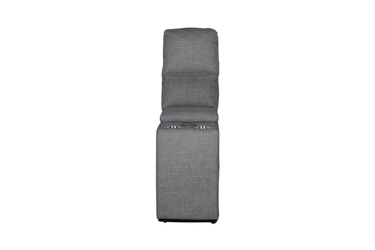 Russo Console Sectional (with usb charger) Charcoal