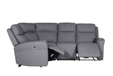 Charcoal Fabric Large Corner Group Electric Recliner Sofa