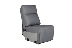 Russo Armless Sectional Charcoal