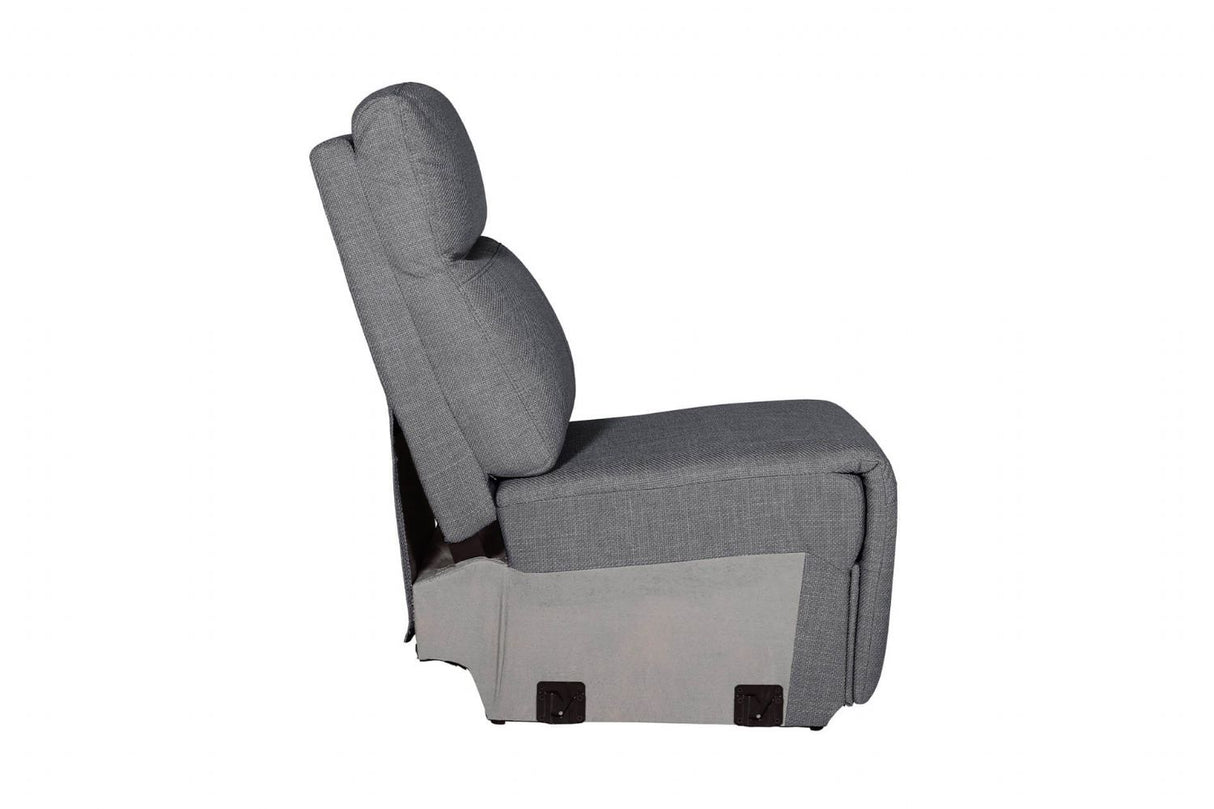 Russo Armless Sectional Charcoal