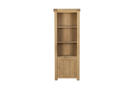 Natural Oak Tall 5 Open Shelves Bookcase