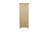 Natural Oak Tall 5 Open Shelves Bookcase