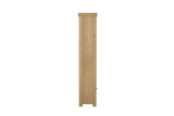 Natural Oak Tall 5 Open Shelves Bookcase