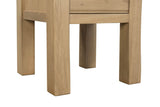 Natural Oak End Lamp Table with Drawer