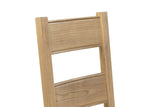 Natural Oak Ladder Back Dining Chair with Solid Seat